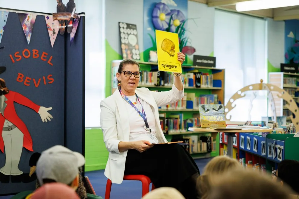 Isobel Bevis at Whitford Library